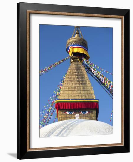 Bodhnath Stupa (Boudhanth) (Boudha), One of the Holiest Buddhist Sites in Kathmandu, UNESCO World H-Lee Frost-Framed Photographic Print