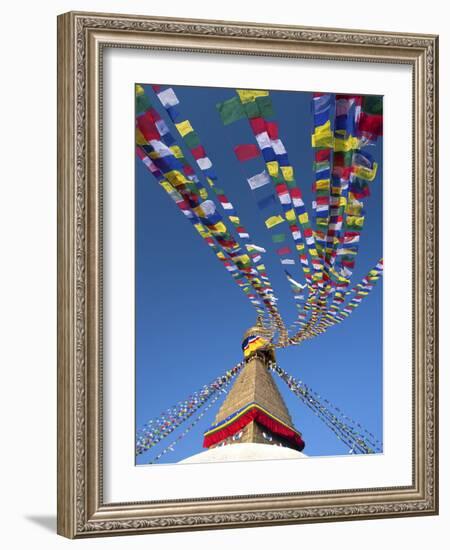 Bodhnath Stupa (Boudhanth) (Boudha), One of the Holiest Buddhist Sites in Kathmandu, UNESCO World H-Lee Frost-Framed Photographic Print