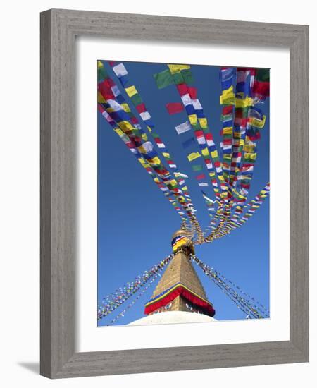 Bodhnath Stupa (Boudhanth) (Boudha), One of the Holiest Buddhist Sites in Kathmandu, UNESCO World H-Lee Frost-Framed Photographic Print