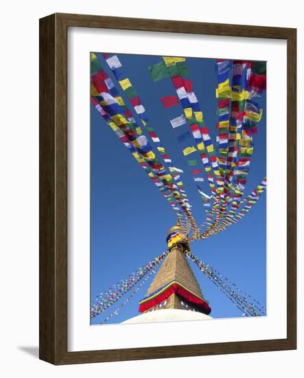 Bodhnath Stupa (Boudhanth) (Boudha), One of the Holiest Buddhist Sites in Kathmandu, UNESCO World H-Lee Frost-Framed Photographic Print