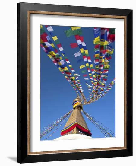 Bodhnath Stupa (Boudhanth) (Boudha), One of the Holiest Buddhist Sites in Kathmandu, UNESCO World H-Lee Frost-Framed Photographic Print