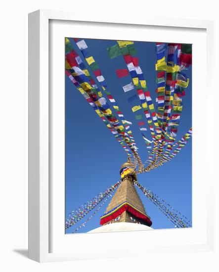 Bodhnath Stupa (Boudhanth) (Boudha), One of the Holiest Buddhist Sites in Kathmandu, UNESCO World H-Lee Frost-Framed Photographic Print