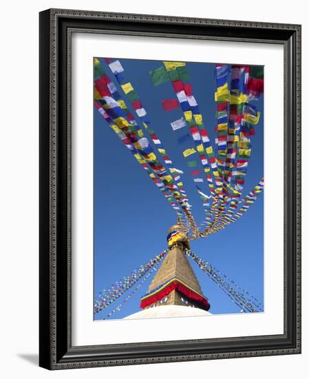 Bodhnath Stupa (Boudhanth) (Boudha), One of the Holiest Buddhist Sites in Kathmandu, UNESCO World H-Lee Frost-Framed Photographic Print