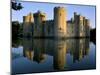 Bodiam Castle Reflected in Moat, Bodiam, East Sussex, England, United Kingdom-Ruth Tomlinson-Mounted Photographic Print