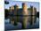 Bodiam Castle Reflected in Moat, Bodiam, East Sussex, England, United Kingdom-Ruth Tomlinson-Mounted Photographic Print