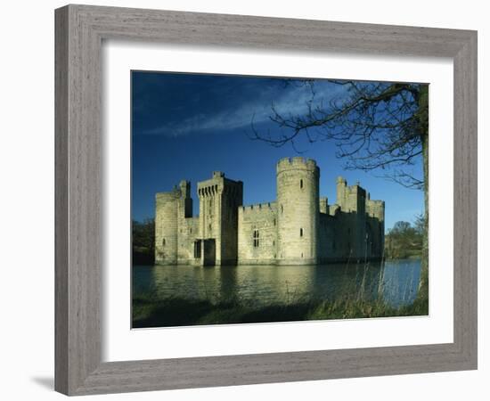 Bodiam Castle, Sussex, England, United Kingdom, Europe-Woolfitt Adam-Framed Photographic Print