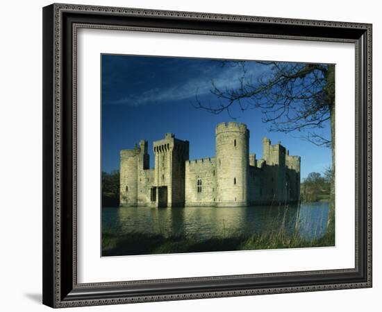 Bodiam Castle, Sussex, England, United Kingdom, Europe-Woolfitt Adam-Framed Photographic Print