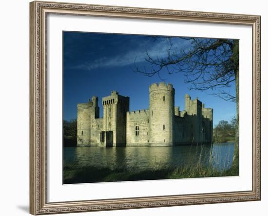 Bodiam Castle, Sussex, England, United Kingdom, Europe-Woolfitt Adam-Framed Photographic Print