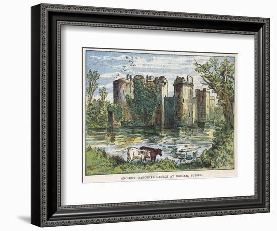 Bodiam Castle, Sussex-English School-Framed Giclee Print