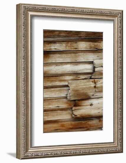 Bodie State Park, wood detail-Adam Jones-Framed Photographic Print