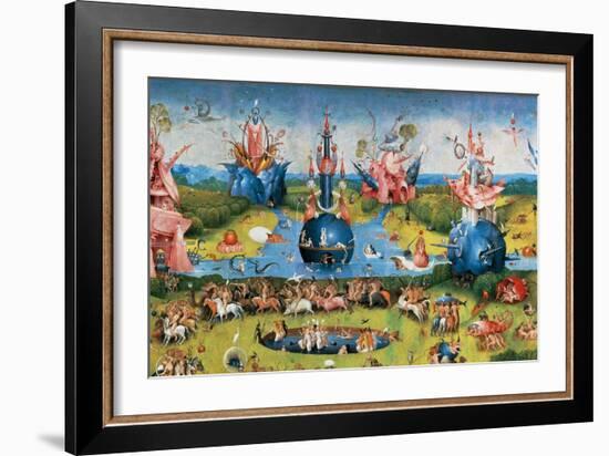 Bodies of Christian Martyrs Brought by the Angels-Hieronymus Bosch-Framed Giclee Print