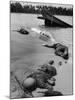 Bodies of Dead American Soldiers Near Half Sunken Landing Craft on Buna Beach-George Strock-Mounted Premium Photographic Print