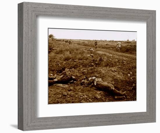 Bodies of German soldiers, c1914-c1918-Unknown-Framed Photographic Print