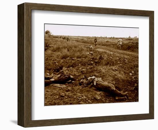 Bodies of German soldiers, c1914-c1918-Unknown-Framed Photographic Print