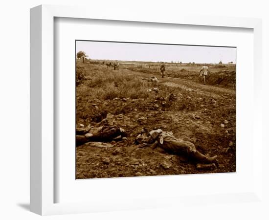 Bodies of German soldiers, c1914-c1918-Unknown-Framed Photographic Print