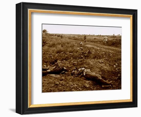 Bodies of German soldiers, c1914-c1918-Unknown-Framed Photographic Print