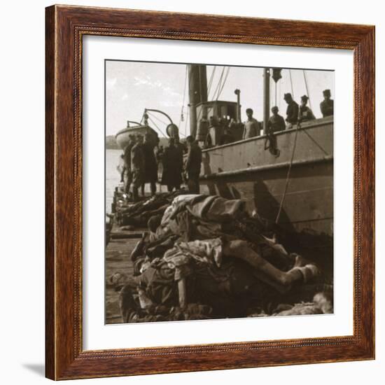 Bodies of typhus victims, Corfu, Greece, c1915-Unknown-Framed Photographic Print