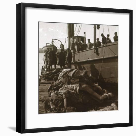 Bodies of typhus victims, Corfu, Greece, c1915-Unknown-Framed Photographic Print
