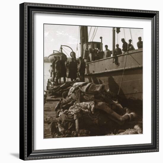 Bodies of typhus victims, Corfu, Greece, c1915-Unknown-Framed Photographic Print