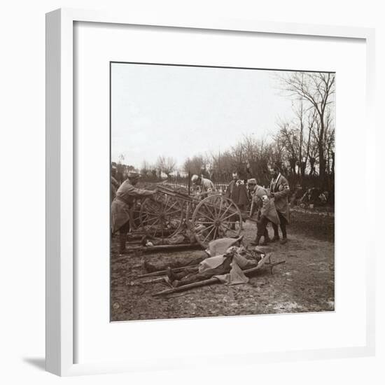 Bodies, Villers-au-Bois, northern France, c1914-c1918-Unknown-Framed Photographic Print