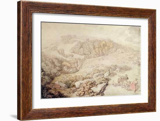 Bodmin Moor, North Cornwall, C.1825-Thomas Rowlandson-Framed Giclee Print