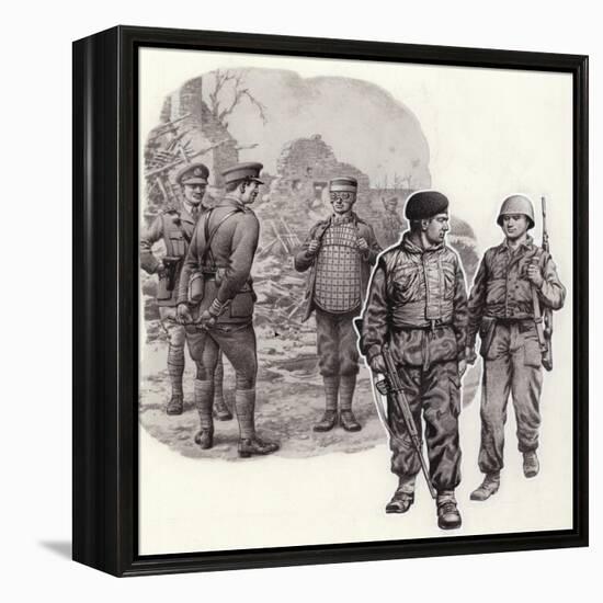 Body Armour from World War 2 to Today-Pat Nicolle-Framed Premier Image Canvas