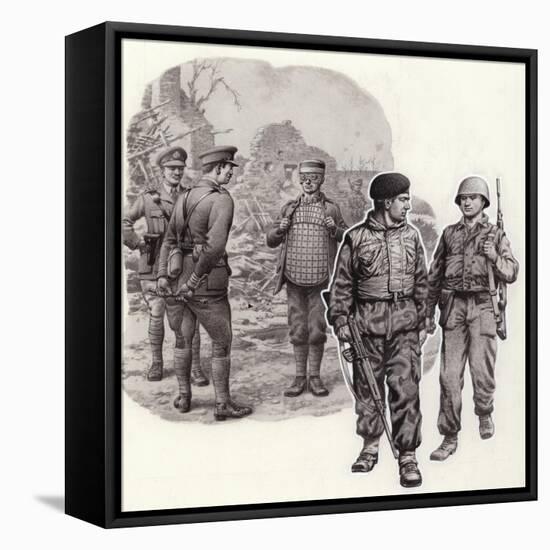 Body Armour from World War 2 to Today-Pat Nicolle-Framed Premier Image Canvas