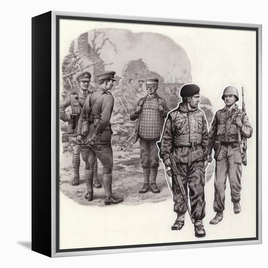 Body Armour from World War 2 to Today-Pat Nicolle-Framed Premier Image Canvas