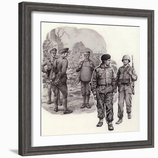 Body Armour from World War 2 to Today-Pat Nicolle-Framed Giclee Print