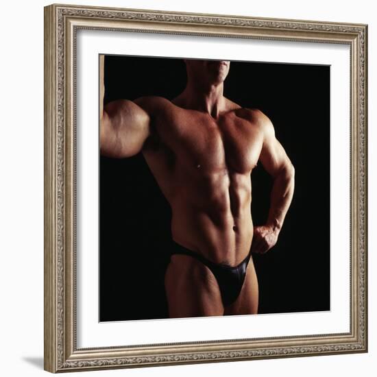 Body Builder-Tony McConnell-Framed Premium Photographic Print