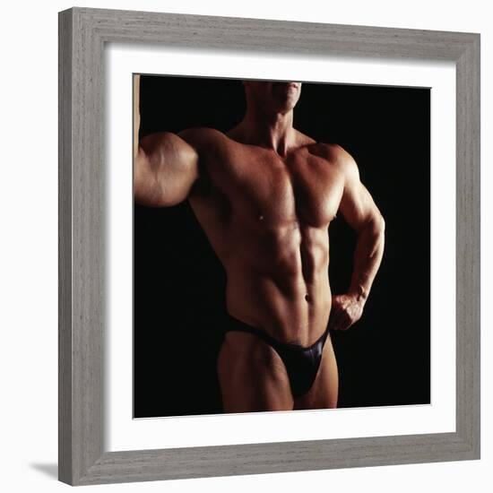 Body Builder-Tony McConnell-Framed Premium Photographic Print