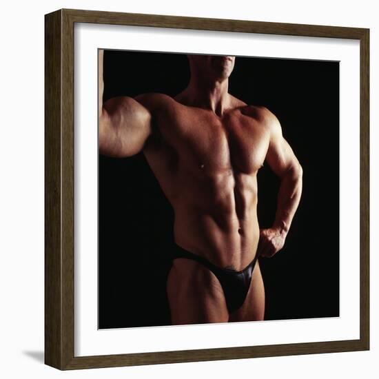 Body Builder-Tony McConnell-Framed Premium Photographic Print