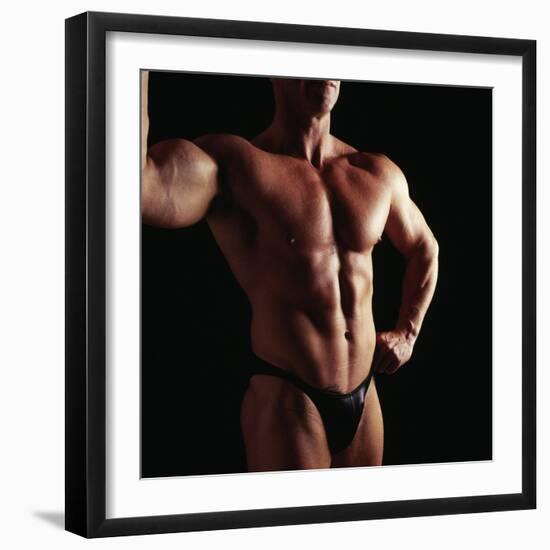 Body Builder-Tony McConnell-Framed Premium Photographic Print