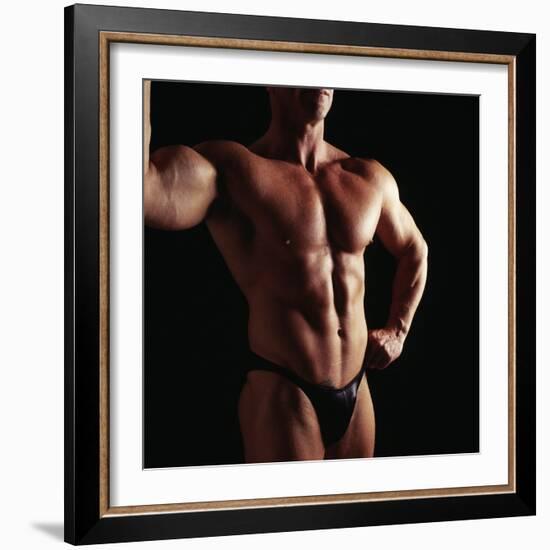 Body Builder-Tony McConnell-Framed Premium Photographic Print