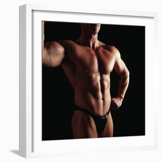 Body Builder-Tony McConnell-Framed Premium Photographic Print