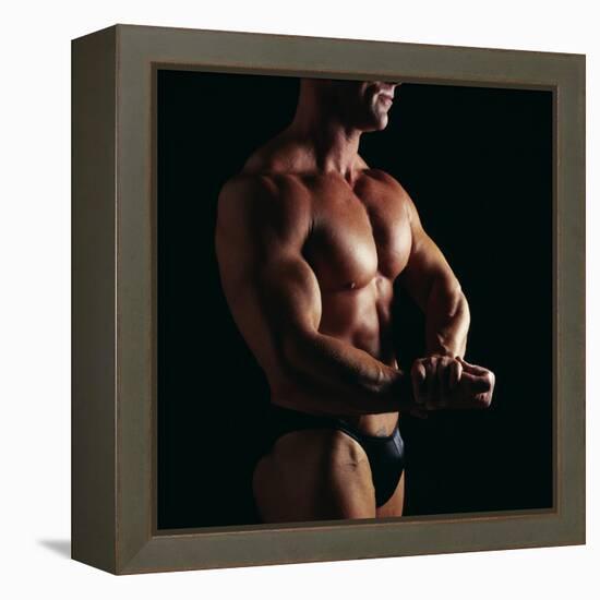 Body Builder-Tony McConnell-Framed Premier Image Canvas