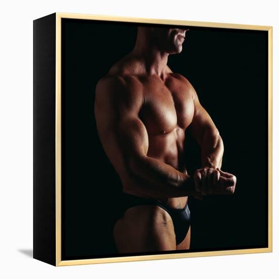 Body Builder-Tony McConnell-Framed Premier Image Canvas
