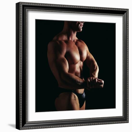 Body Builder-Tony McConnell-Framed Premium Photographic Print