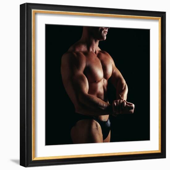 Body Builder-Tony McConnell-Framed Premium Photographic Print