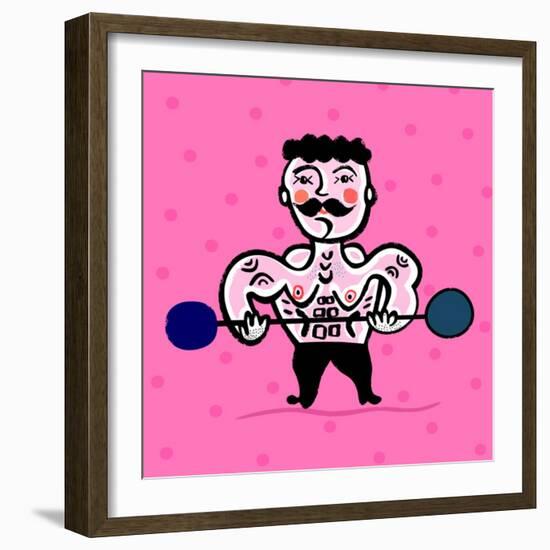 Body Building-Dmitriip-Framed Art Print