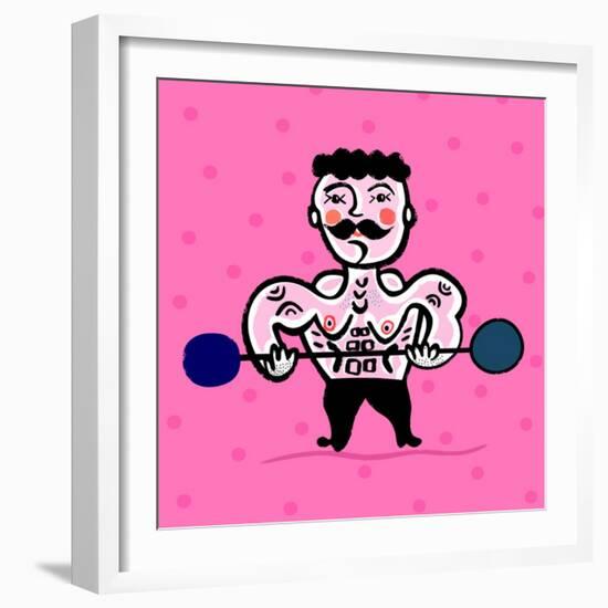 Body Building-Dmitriip-Framed Art Print