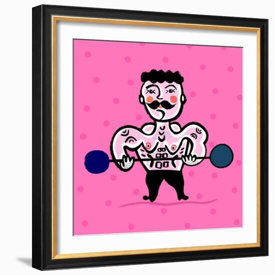 Body Building-Dmitriip-Framed Art Print