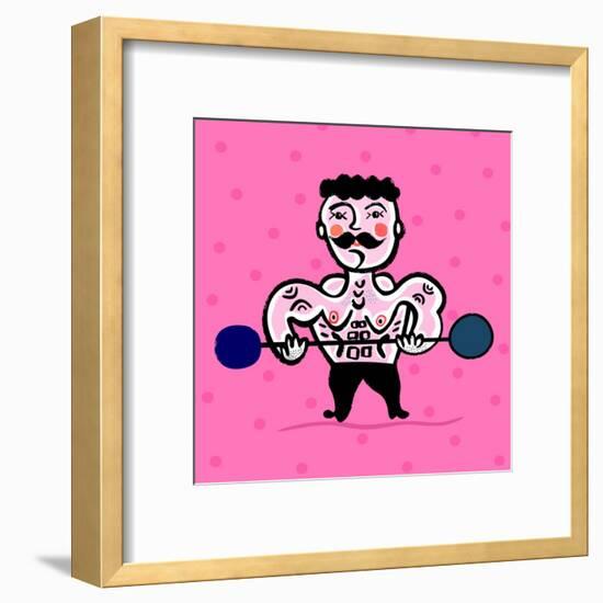 Body Building-Dmitriip-Framed Art Print