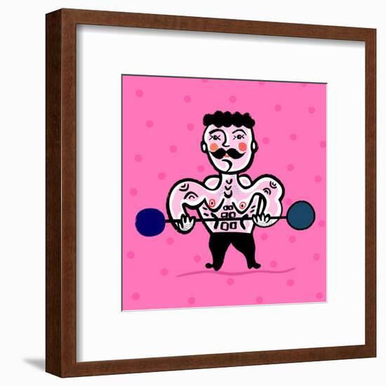 Body Building-Dmitriip-Framed Art Print