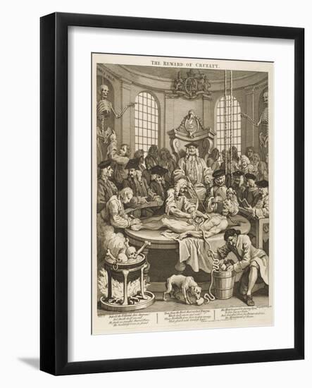 Body Dissected by Zealous Medics in Operating Theatre-null-Framed Art Print