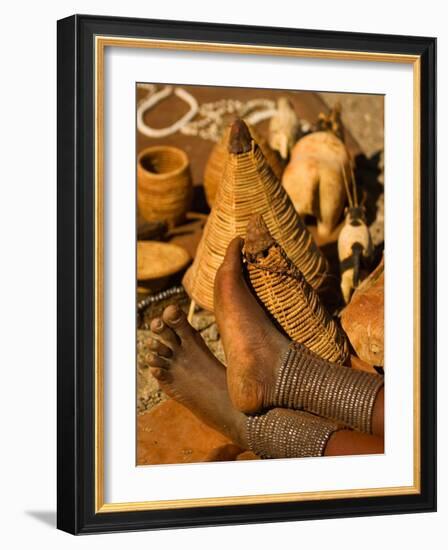 Body Jewelry of the Himba Tribe, Skeleton Coast, Namibia-Michele Westmorland-Framed Photographic Print