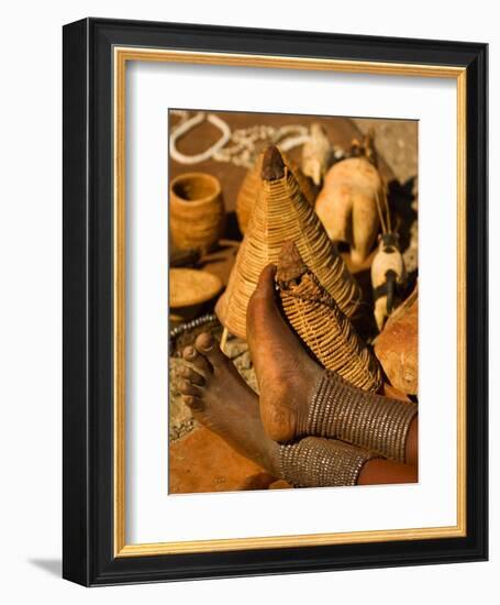 Body Jewelry of the Himba Tribe, Skeleton Coast, Namibia-Michele Westmorland-Framed Photographic Print