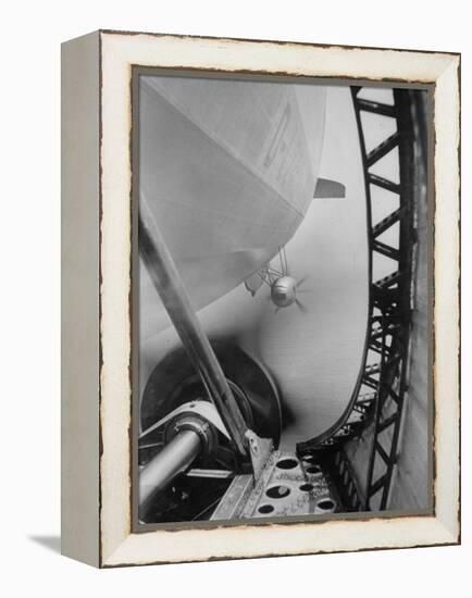 Body of Zeppelin Airship "Hindenburg" Viewed from the Motor Gondola-null-Framed Premier Image Canvas