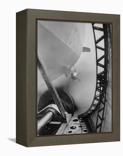 Body of Zeppelin Airship "Hindenburg" Viewed from the Motor Gondola-null-Framed Premier Image Canvas