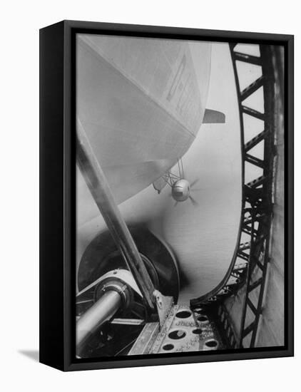 Body of Zeppelin Airship "Hindenburg" Viewed from the Motor Gondola-null-Framed Premier Image Canvas